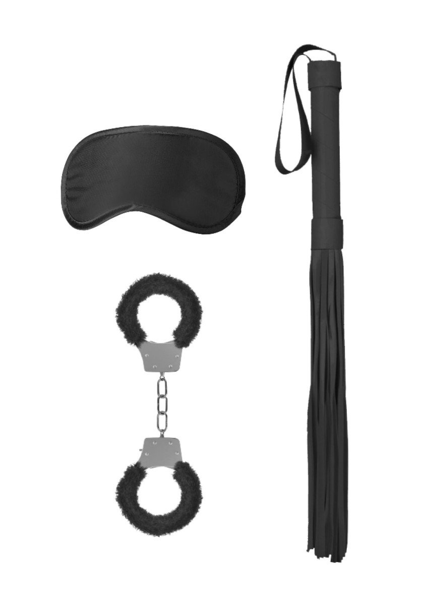 Shots Ouch! Introductory Bondage Kit #1 Black, sada 3 ks BDSM hraček