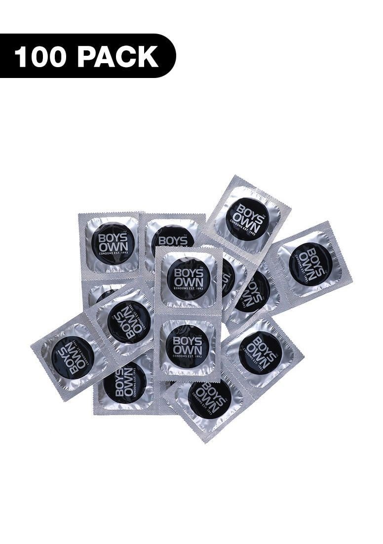 EXS Boys Own Regular Condoms 100 ks, zesílené latexové kondomy pro anální sex