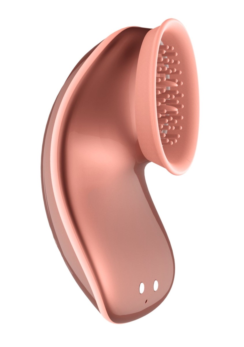 Stimulátor klitorisu Shots Twitch Rose, vibrační a podtlakový stimulátor na klitoris