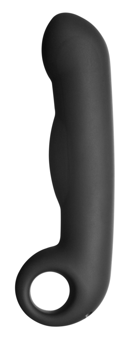 ElectraStim EM3102 Silicone Noir Ovid Electro G-Spot Dildo, silikónové dildo pre elektrosex 17 x 3,8 cm