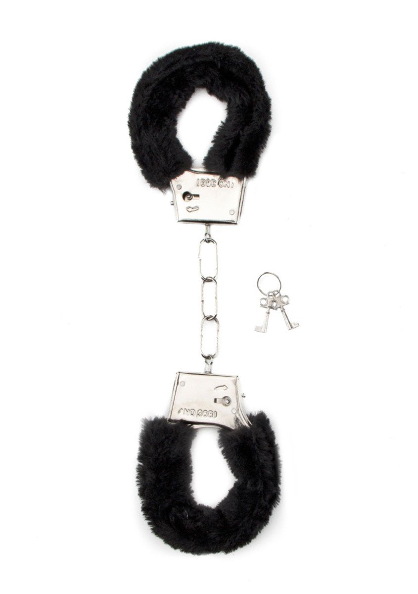 Shots Toys Furry Handcuffs Black