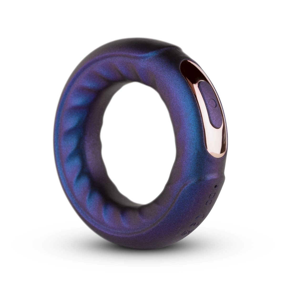 Hueman Saturn Vibrating Cock & Ball Ring, silikónový vibračný erekčný krúžok s USB nabíjaním