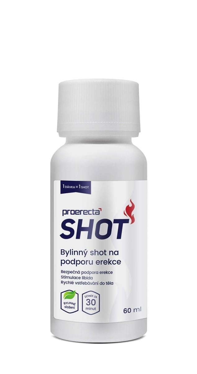Proerecta SHOT 8 x 60 ml, bylinný shot na podporu erekce