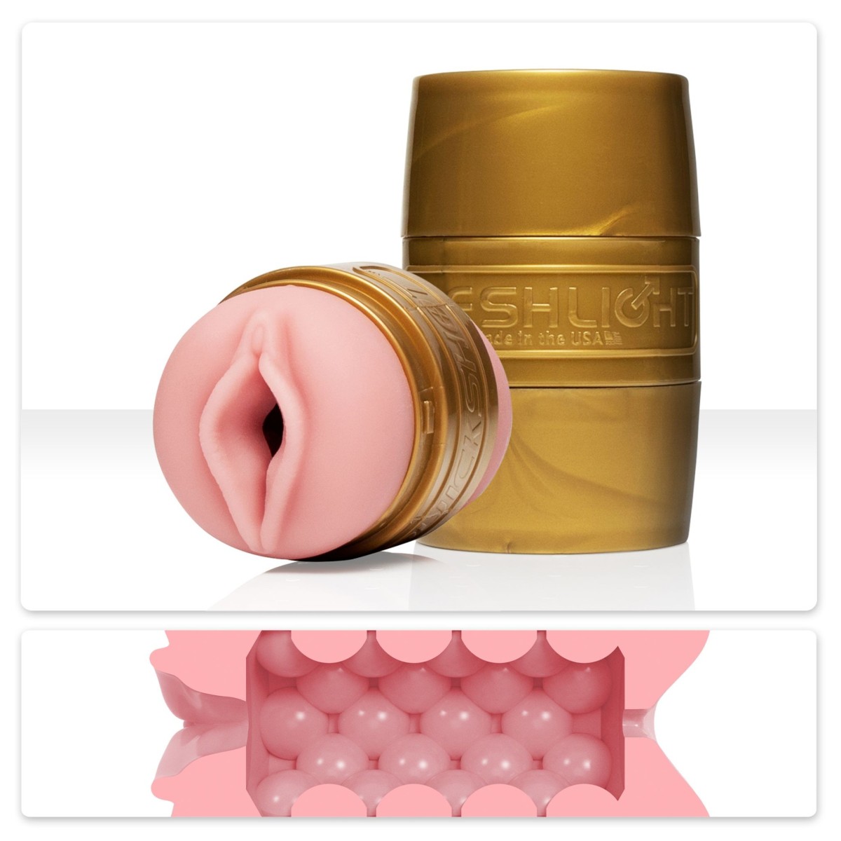 Fleshlight Quickshot Stamina Training Unit Lady/Butt, oboustranný masturbátor pro solo i partnerské hrátky