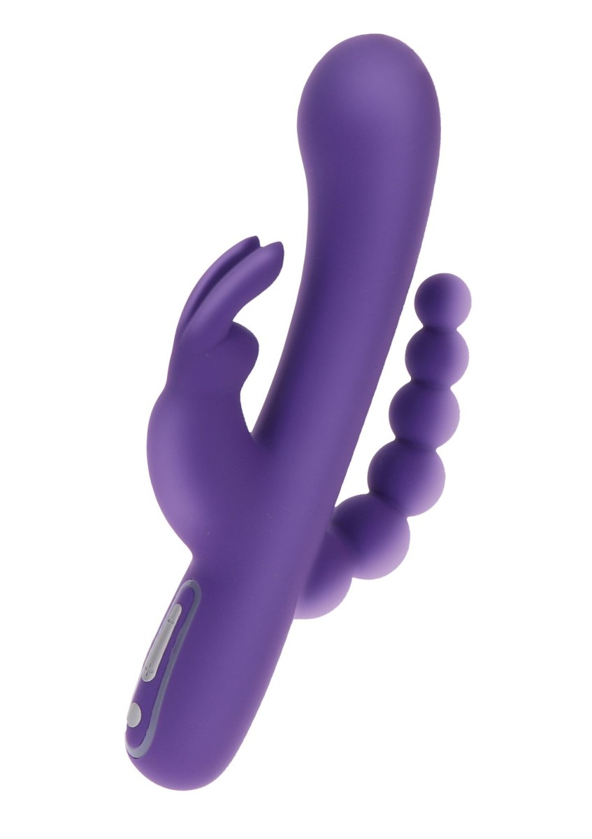 ToyJoy Love Rabbit Triple Pleasure Vibrator, ohebný vibrátor na bod G, klitoris i anál