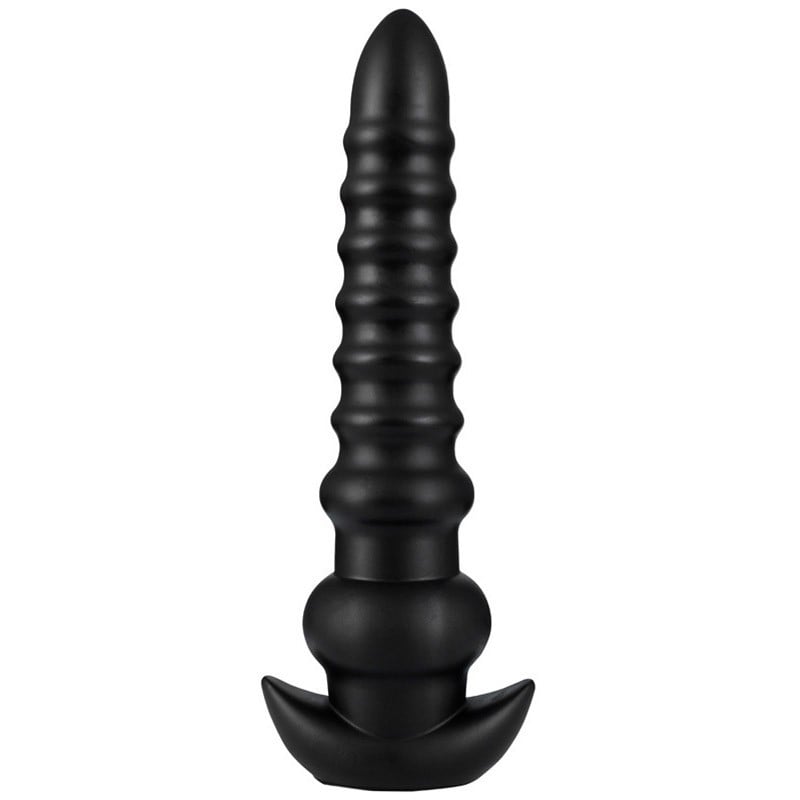 Wolf Bayonet Black Silicone Anal Dildo L