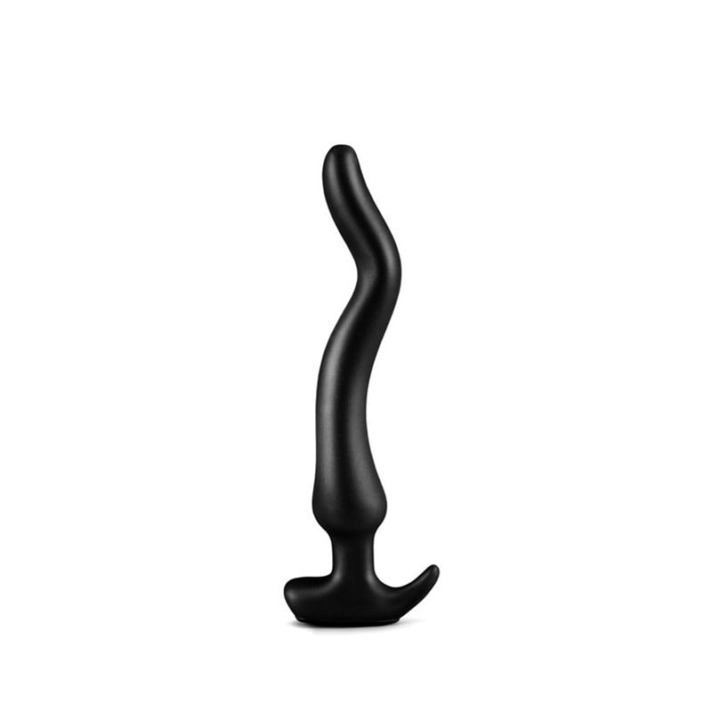 Wolf Khopesh Black Silicone S, silikonové anální dildo 28 x 2–4 cm