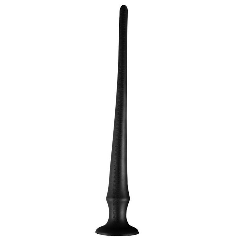 Wolf Katana Black Silicone S, silikonové anální dildo 31,5 x 1,5–3,5 cm