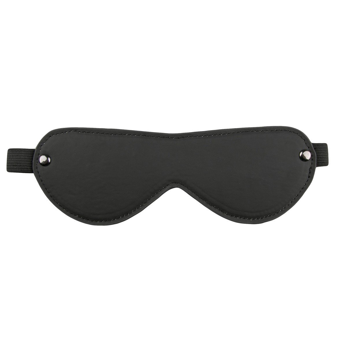 EasyToys Black Blindfold, maska na oči z umělé kůže