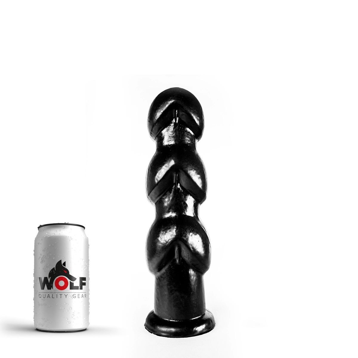 Wolf Tribull, černé dildo s Vac-U-Lock 28 x 5,2–8,3 cm