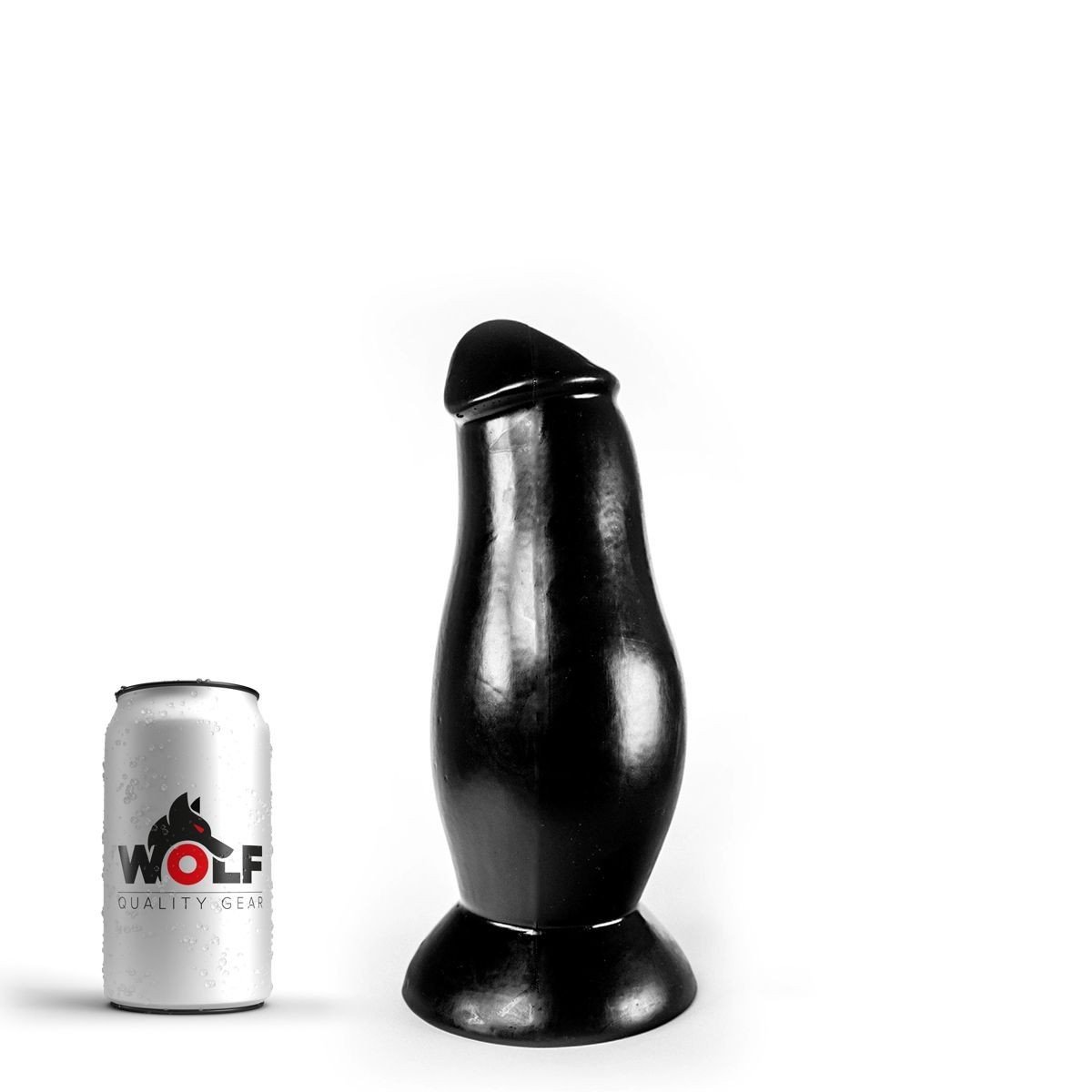 Wolf Evolver, černé dildo s Vac-U-Lock 25 x 6–9,2 cm