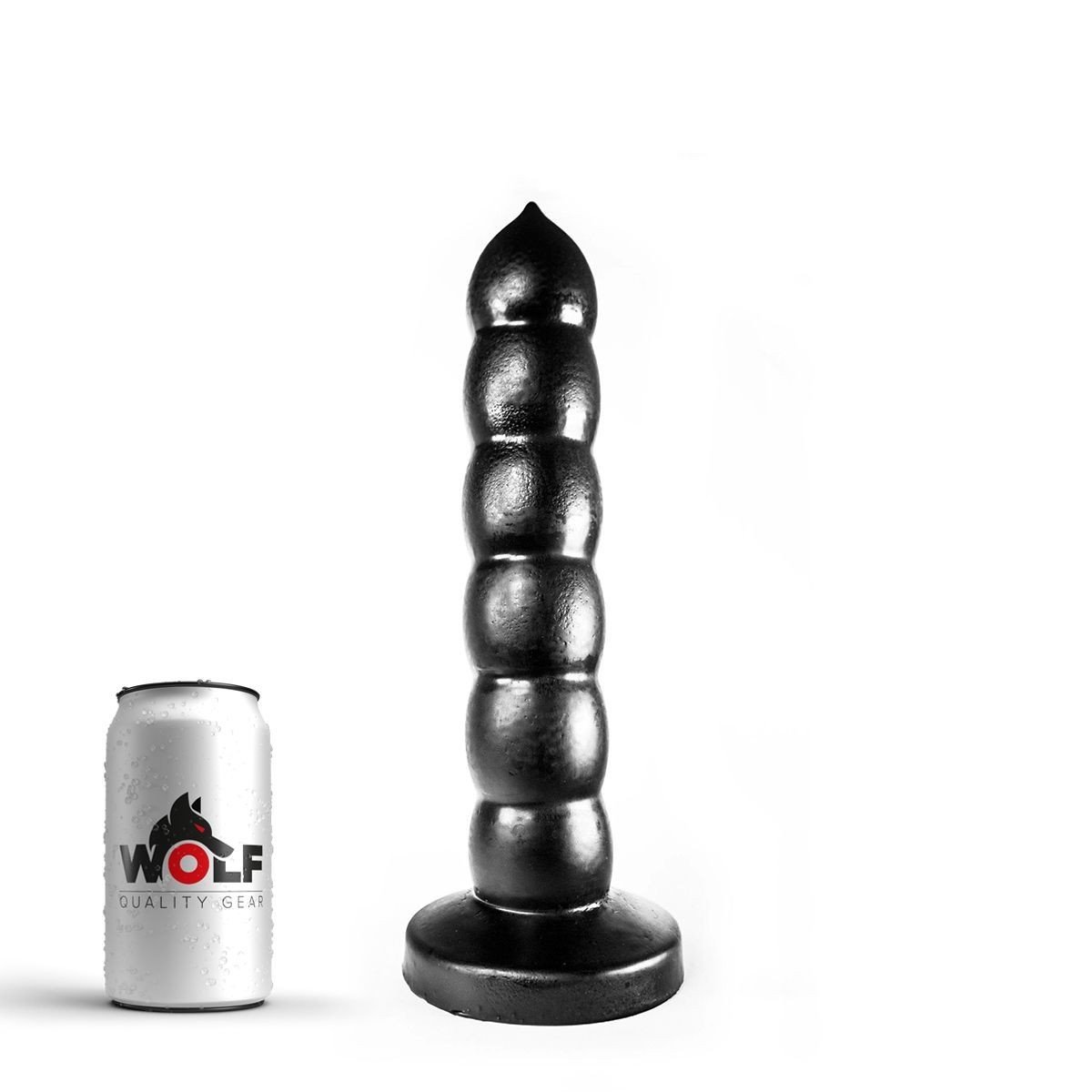 Wolf Scorpio, černé dildo s Vac-U-Lock 29 x 4,4–5 cm