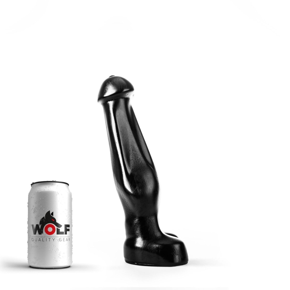 Wolf Rocket L, černé dildo s Vac-U-Lock 29 x 4,7–6,9 cm