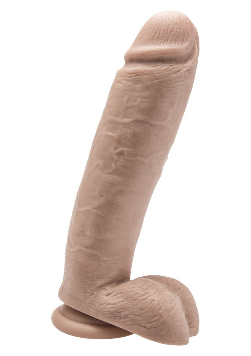 Realistické dildo ToyJoy Get Real 10 Inch tělové, dildo s přísavkou a varlaty 27,2 x 6,2 cm