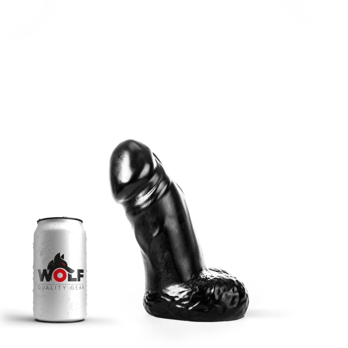 Wolf Sergeant, černé dildo s Vac-U-Lock 22 x 6,8–8,1 cm