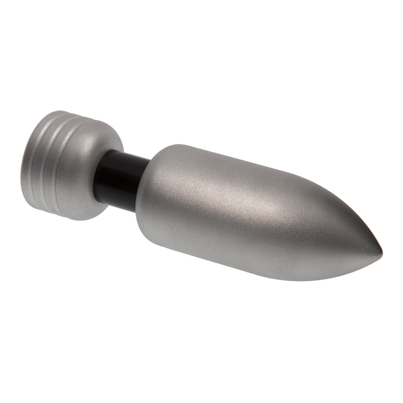 E-Stim Systems Medium Magnum, kovový anální kolík pro elektrostimulaci 13,5 x 3,7 cm