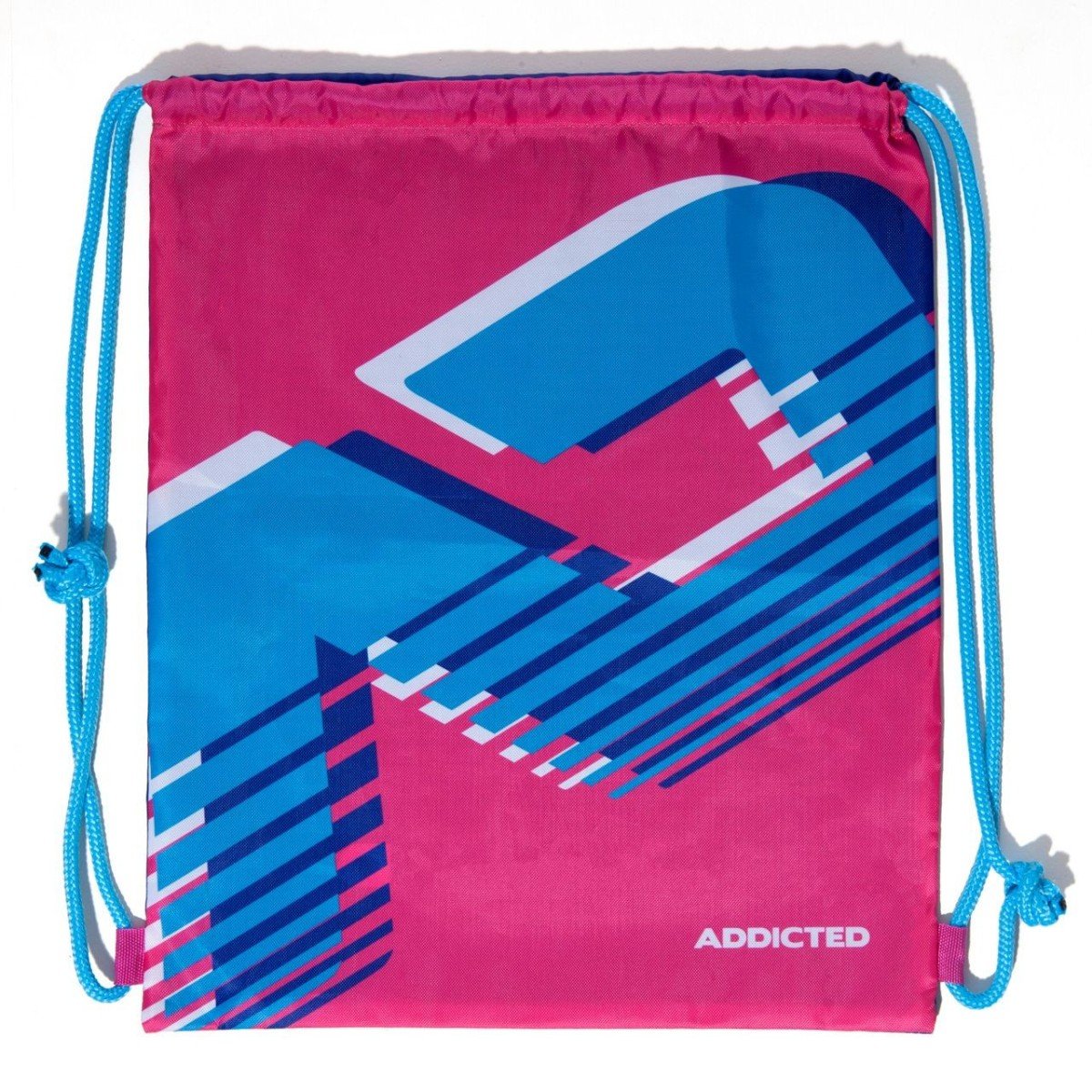 Addicted AD658 AD Reversible Backpack Fuchsia, růžovo-modrý batoh s logem Addicted