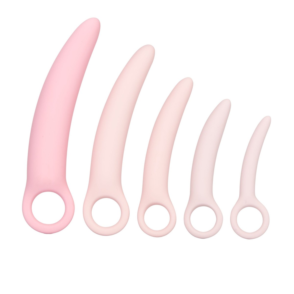 CalExotics Inspire Silicone Dilator 5-Piece Set, silikónové dilatátory na zlepšenie sexuálneho zdravia