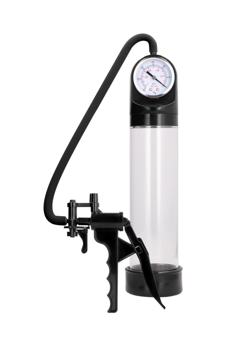 Pumped Elite Penis Pump with Advanced PSI Gauge Transparent