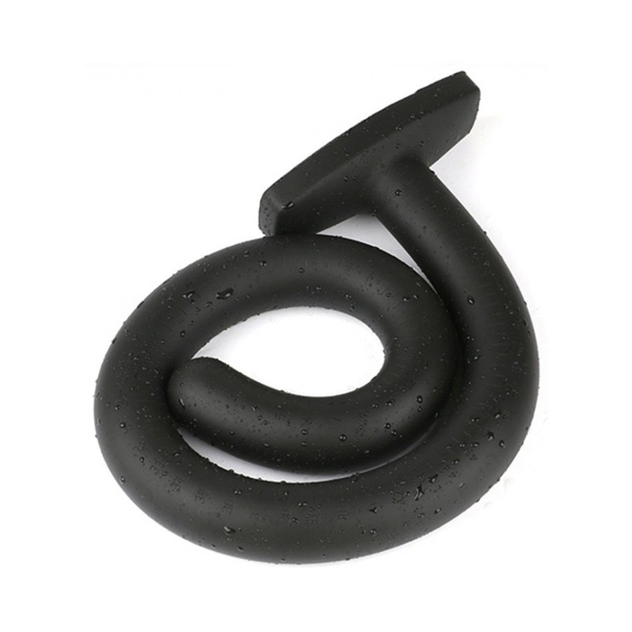 Wolf Quarterstaff Black Silicone L, silikonové anální dildo 63 x 3 cm