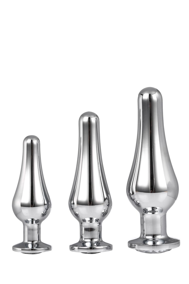 Gleaming Love Butt Plug Set Silver