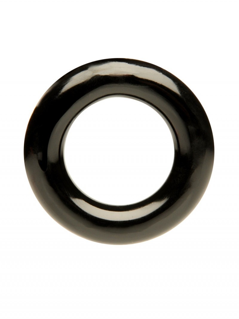 M&K Stretch Ring Black, pružný silikonový erekční kroužek