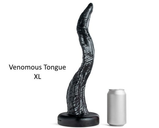 Mr. Hankey’s Toys Venomous Tongue XL, prémiové silikonové dildo s Vac-U-Lock 43,2 x 3–8,4 cm