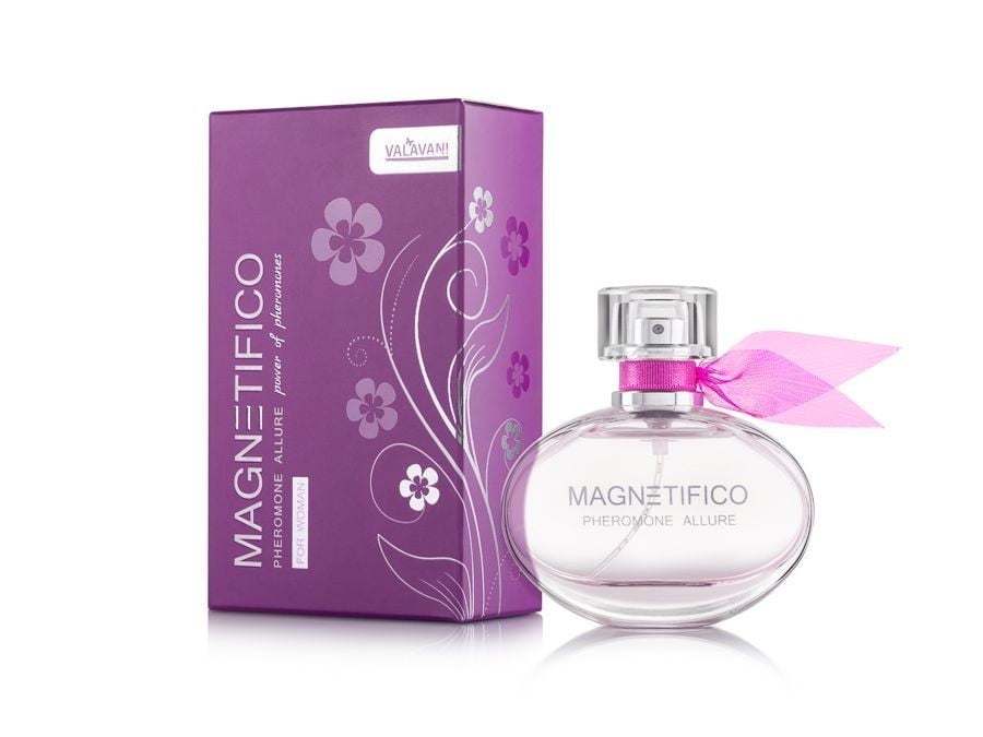 Valavani Magnetifico Pheromone Allure for Woman 50 ml, květinovo-ovocný dámský parfém pro zvýšení sexuální přitažlivosti