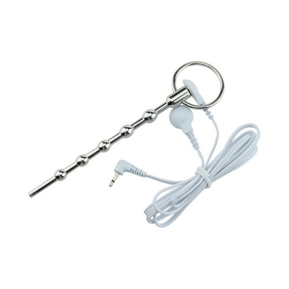 Slave4master E-Stim Challenge Dilator, ocelový dilatátor pro elektrosex 129 x 5–8 mm