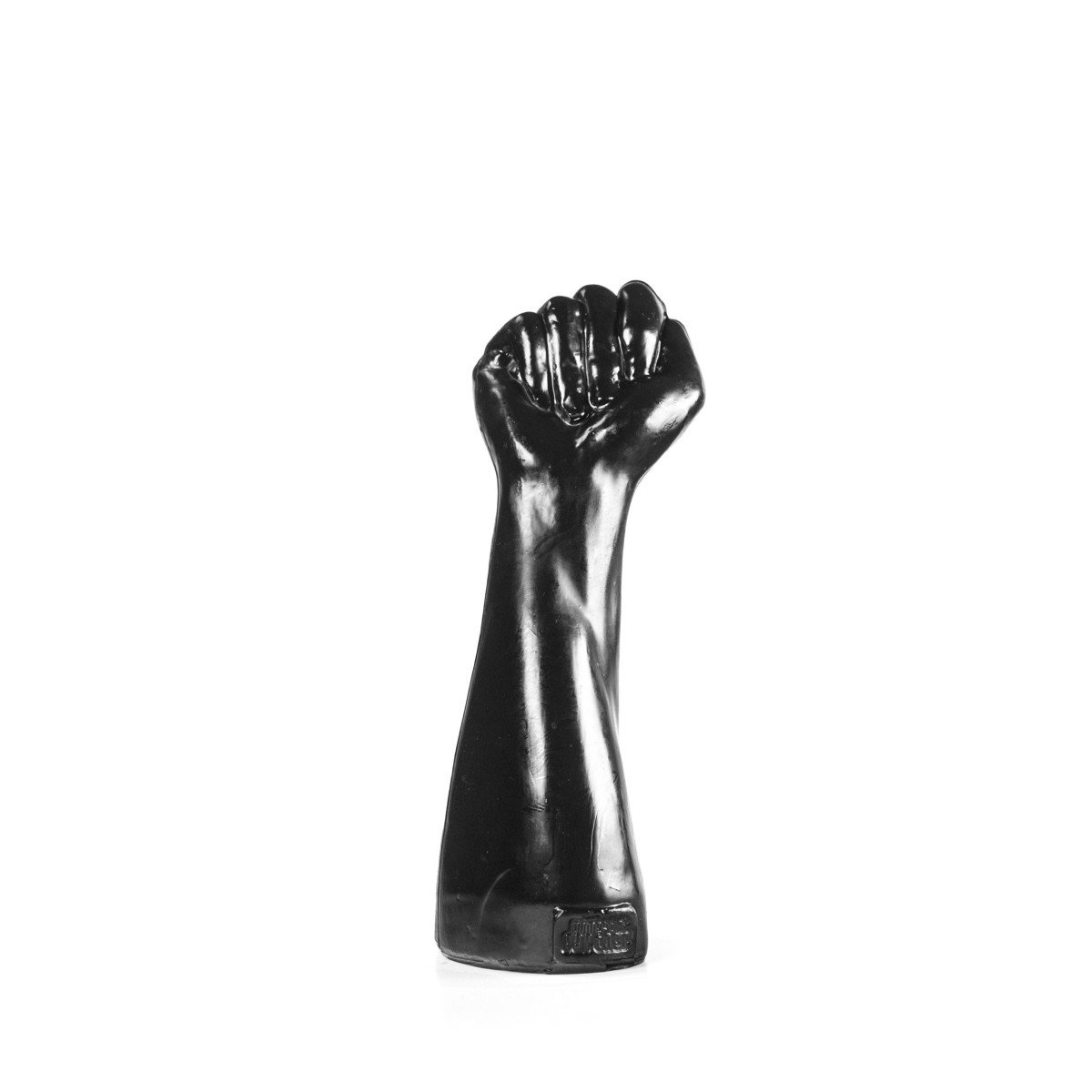 Domestic Partner Fist of Victory, čierne vinylové dildo – ruka 26 x 5–9,4 cm