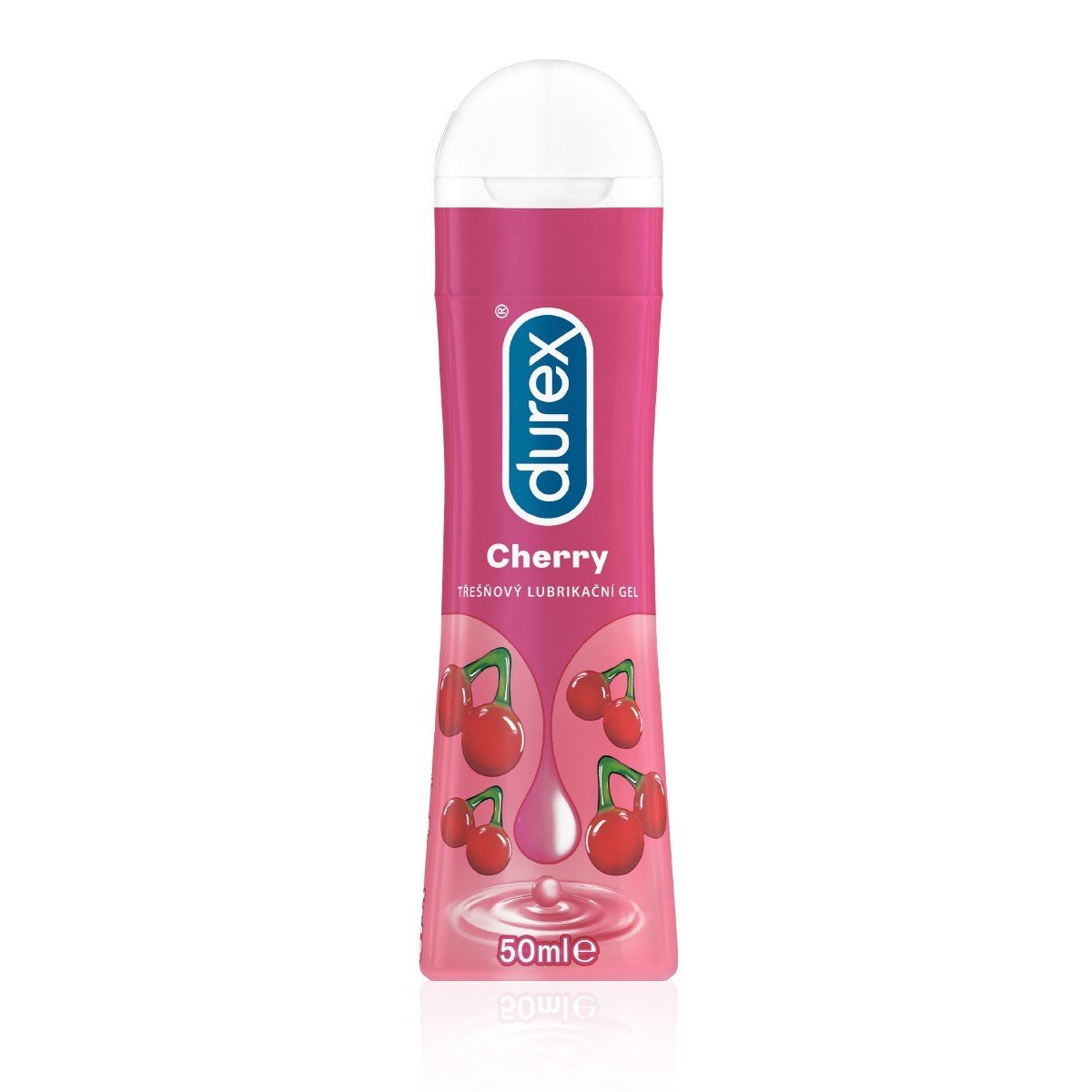 Durex Play Cheeky Cherry 50 ml, lubrikant na vodní bázi s příchutí