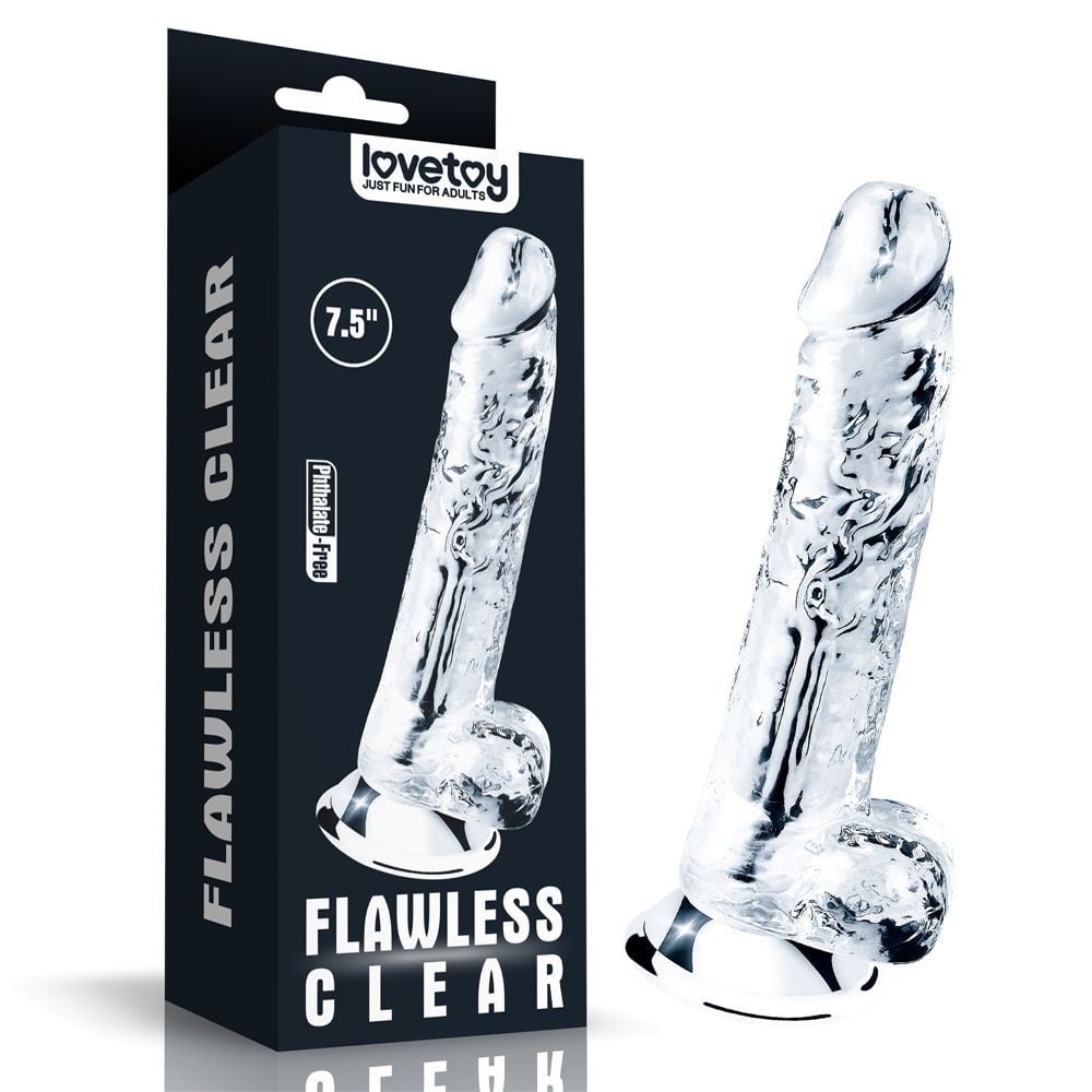 Lovetoy Flawless Clear Dildo 7.5″