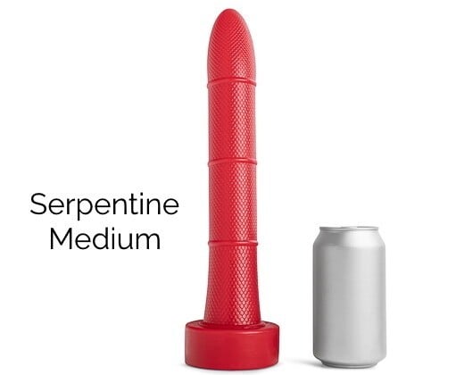 Mr. Hankey’s Toys Serpentine Medium, prémiové silikonové dildo s Vac-U-Lock 32,4 x 4,4–4,5 cm