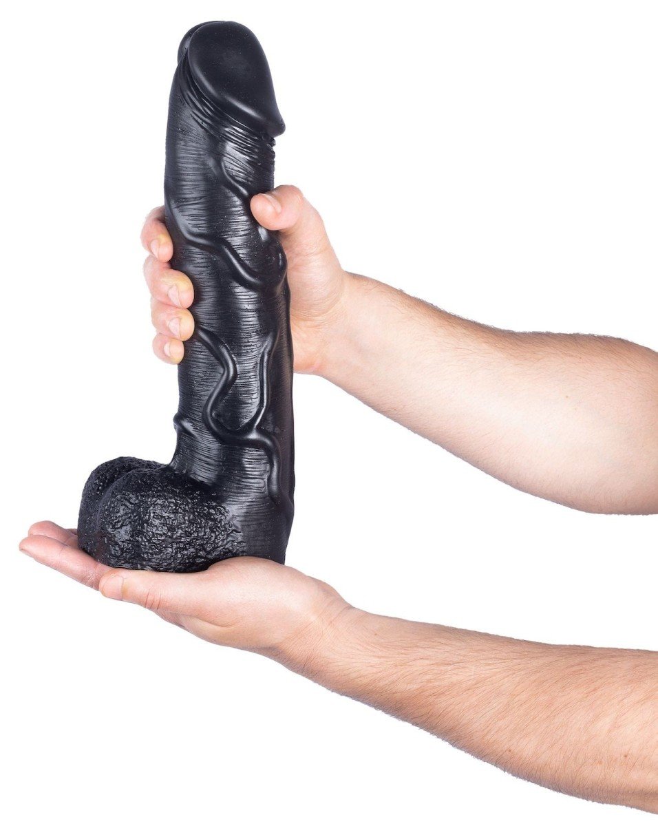 Hung Lock Matagot, vinylové dildo s Vac-U-Lock 30 x 5,9–6,8 cm