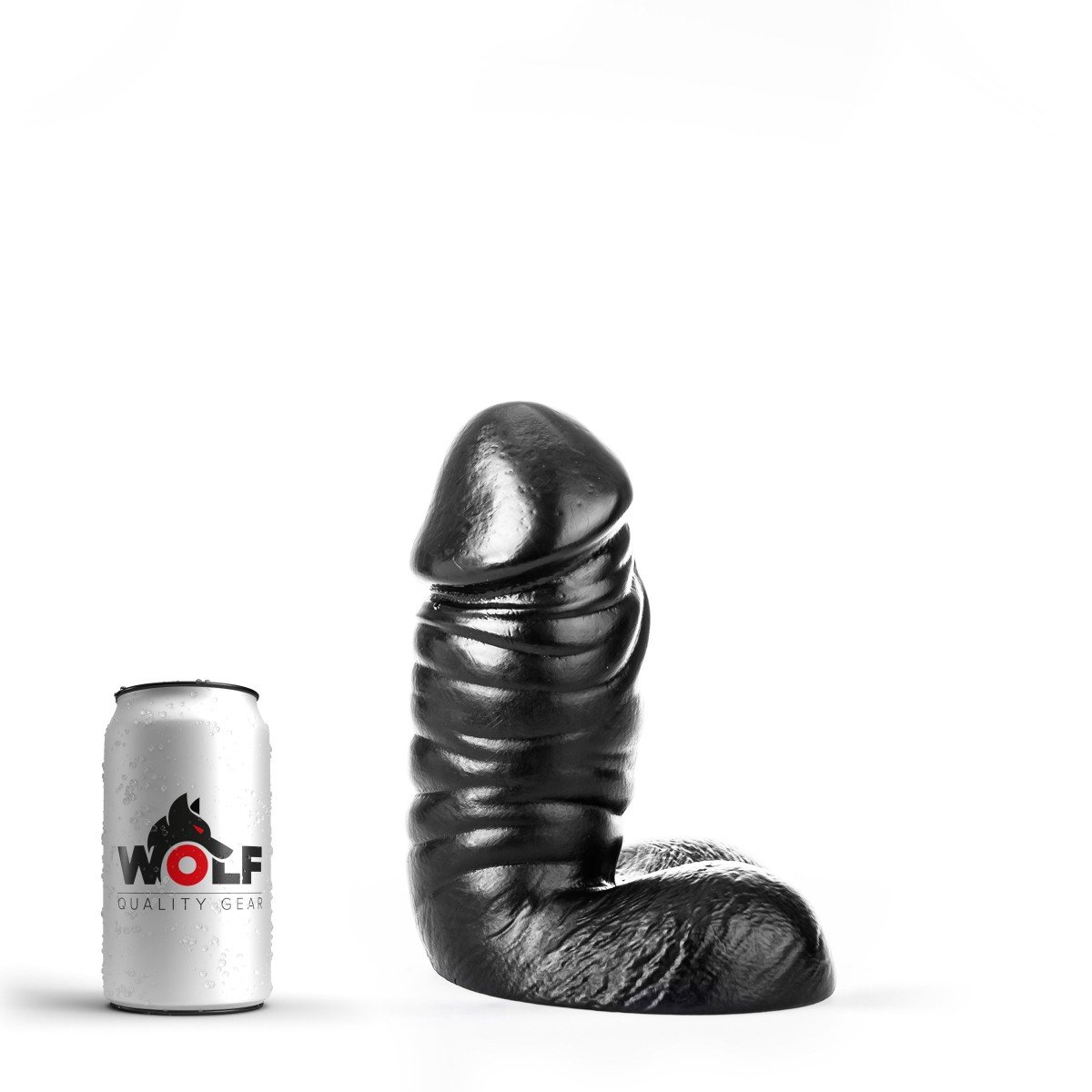 Wolf Commander M, černé dildo s Vac-U-Lock 24,5 x 8,9–10,9 cm