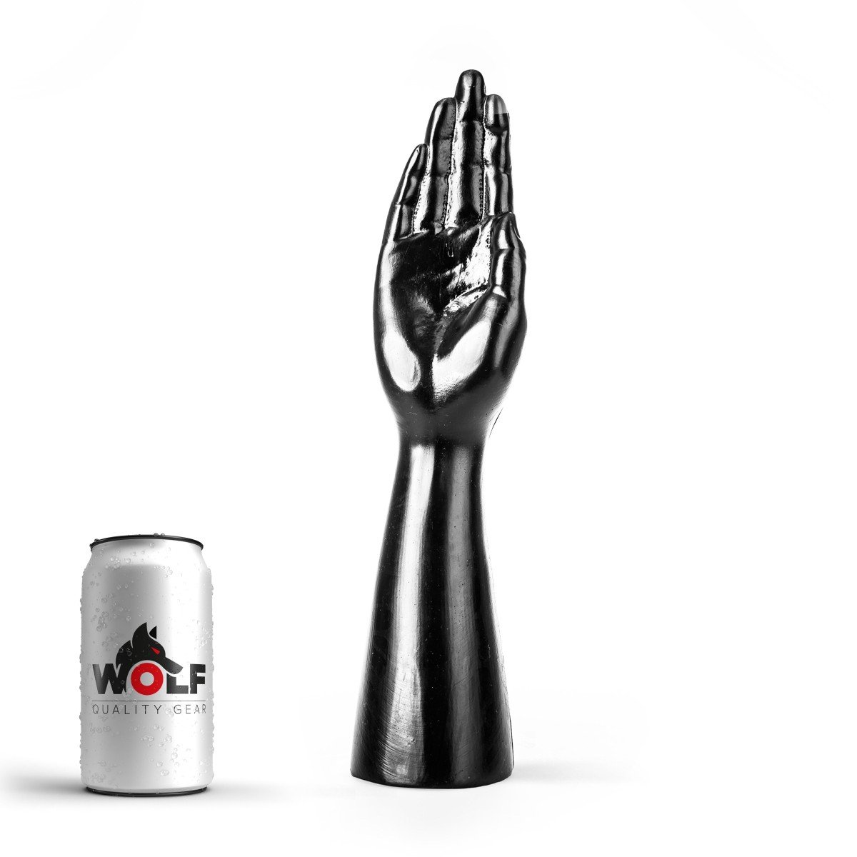 Wolf Fist Handler M, černé dildo s Vac-U-Lock 35 x 4,4–8 cm