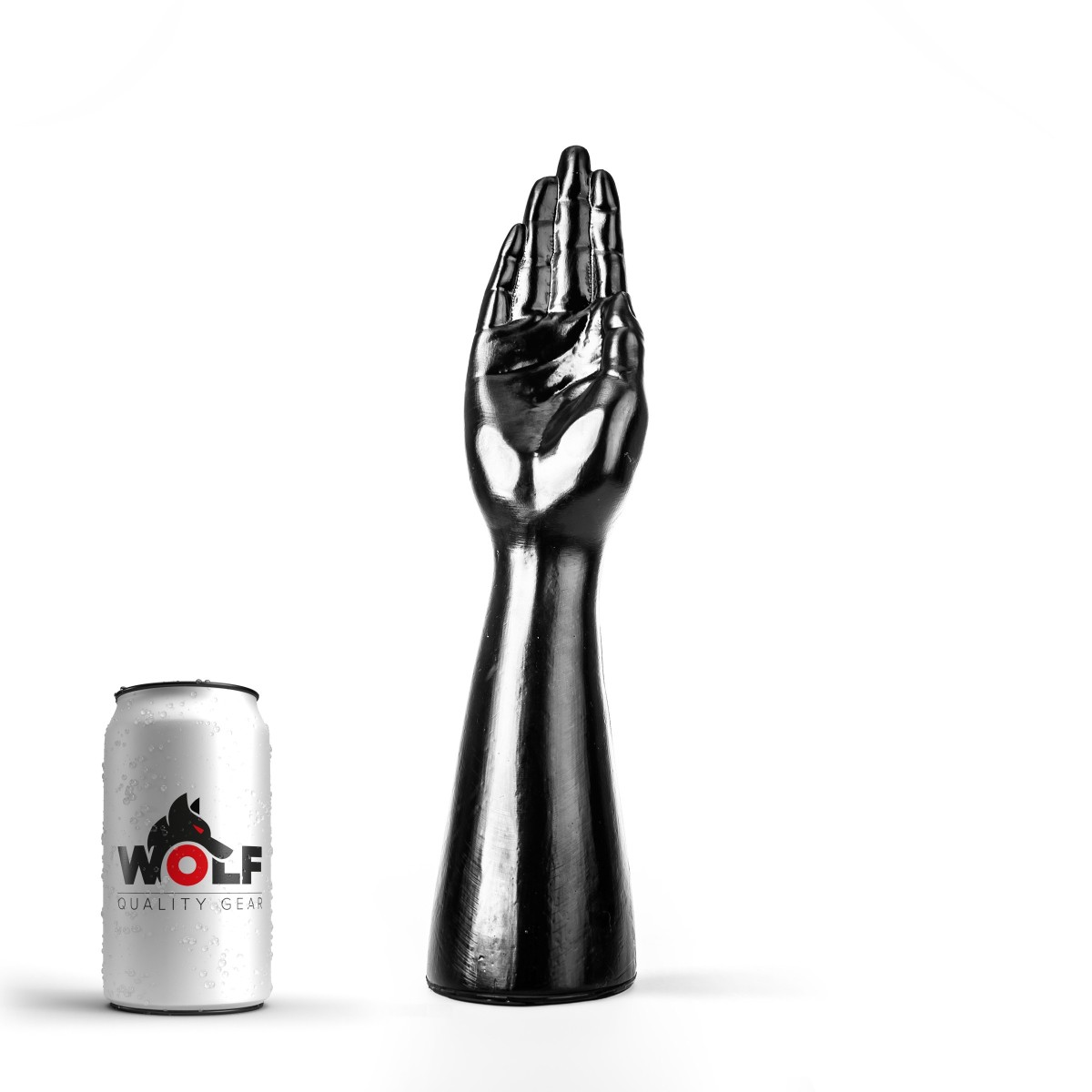 Wolf Fist Handler XL, černé dildo s Vac-U-Lock 40,5 x 4,9–9 cm