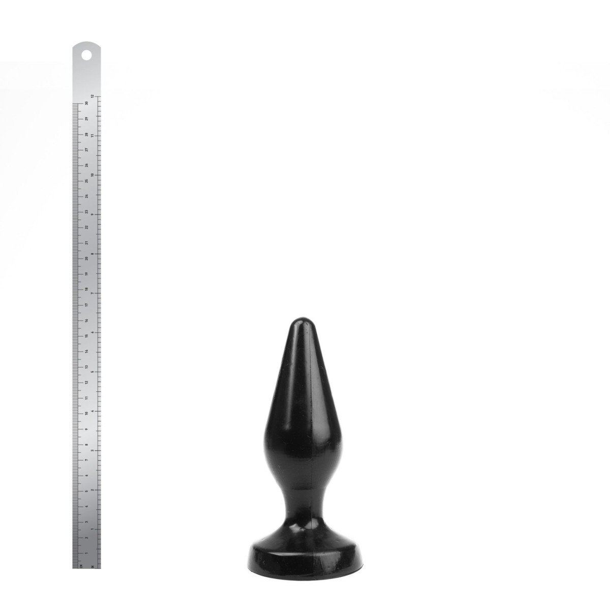 Wolf Charge Plug M, černý anální kolík 15,5 x 2,5–5,2 cm