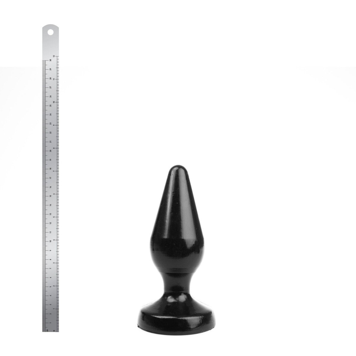 Wolf Charge Plug L, černý anální kolík 18 x 3–6,7 cm