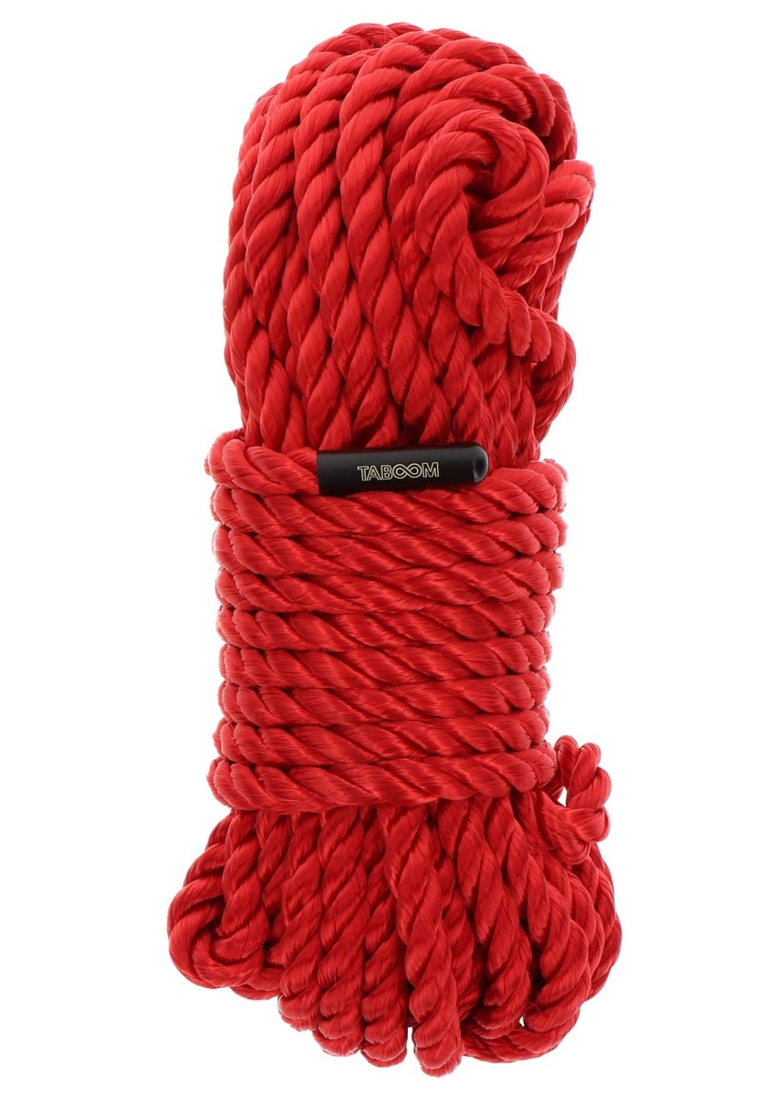 Bondage lano Taboom 10 m červené, povraz pre bondage z polypropylénu