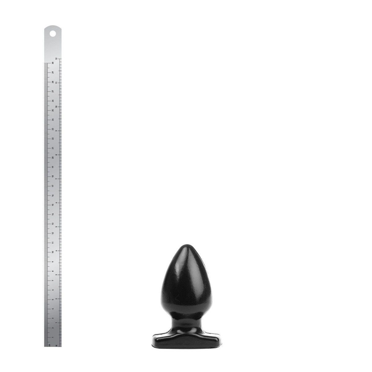 Wolf Caliber Plug S, černý anální kolík 10 x 3–5,2 cm