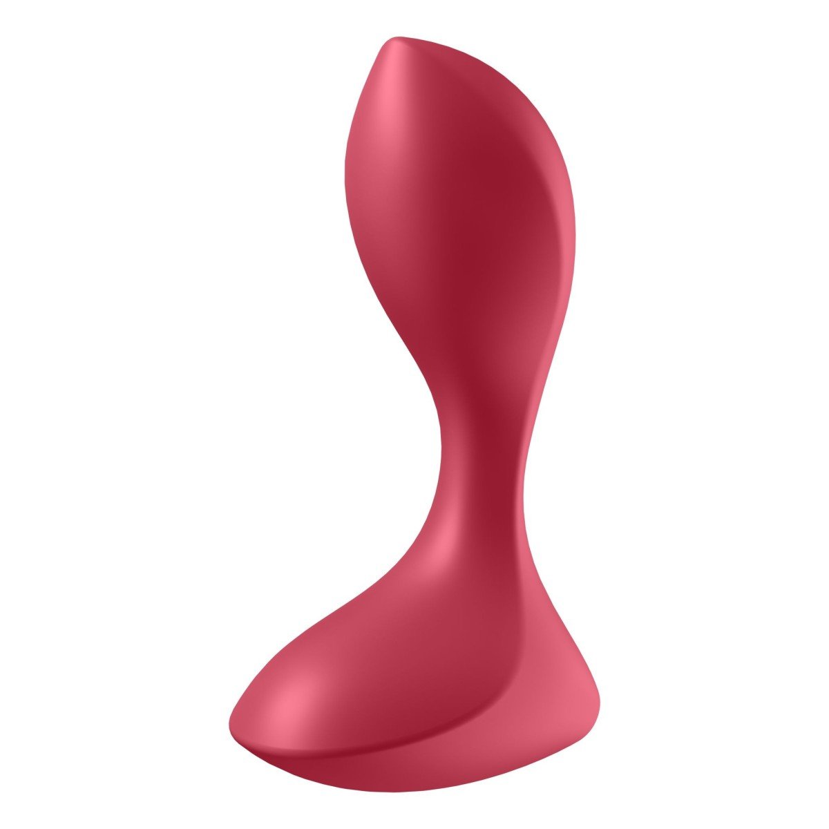 Vibrační anální kolík Satisfyer Backdoor Lover červený, silikonový anální vibrátor 11 x 3,3 cm