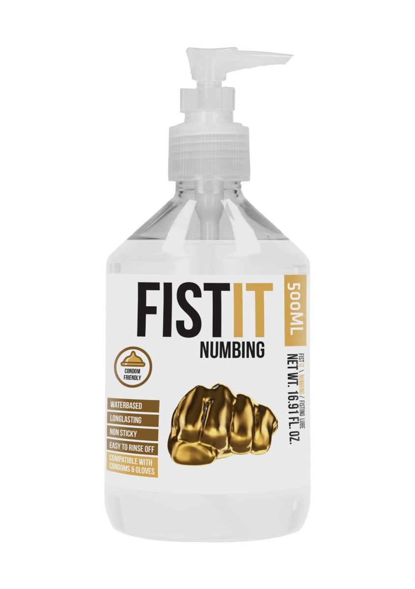 Shots Fist-It Numbing 500 ml Pump, lubrikační gel na vodní bázi pro fisting