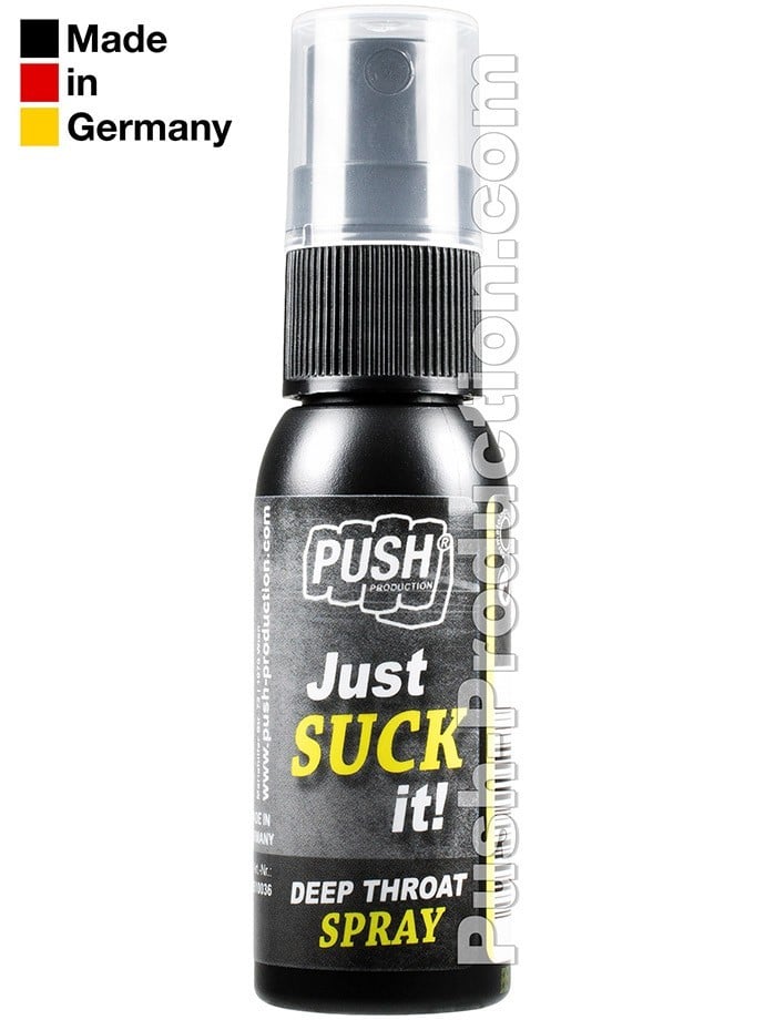 Push Just Suck it! Deep Throat Spray 30 ml, orálny sprej pre deep throat