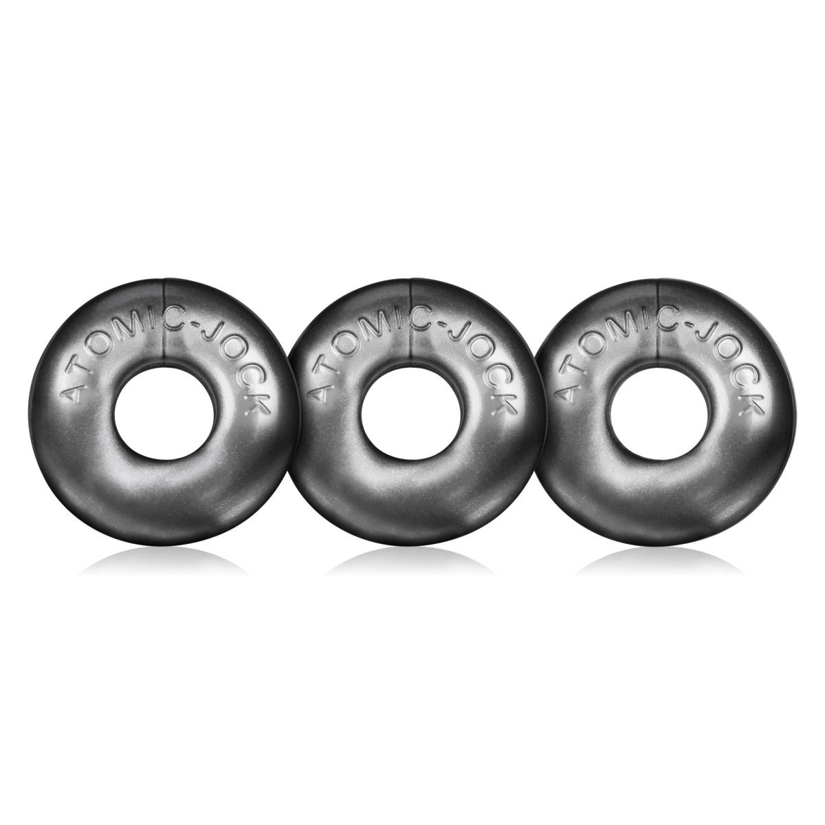 Oxballs Ringer Cock Rings 3-Pack Silver Steel