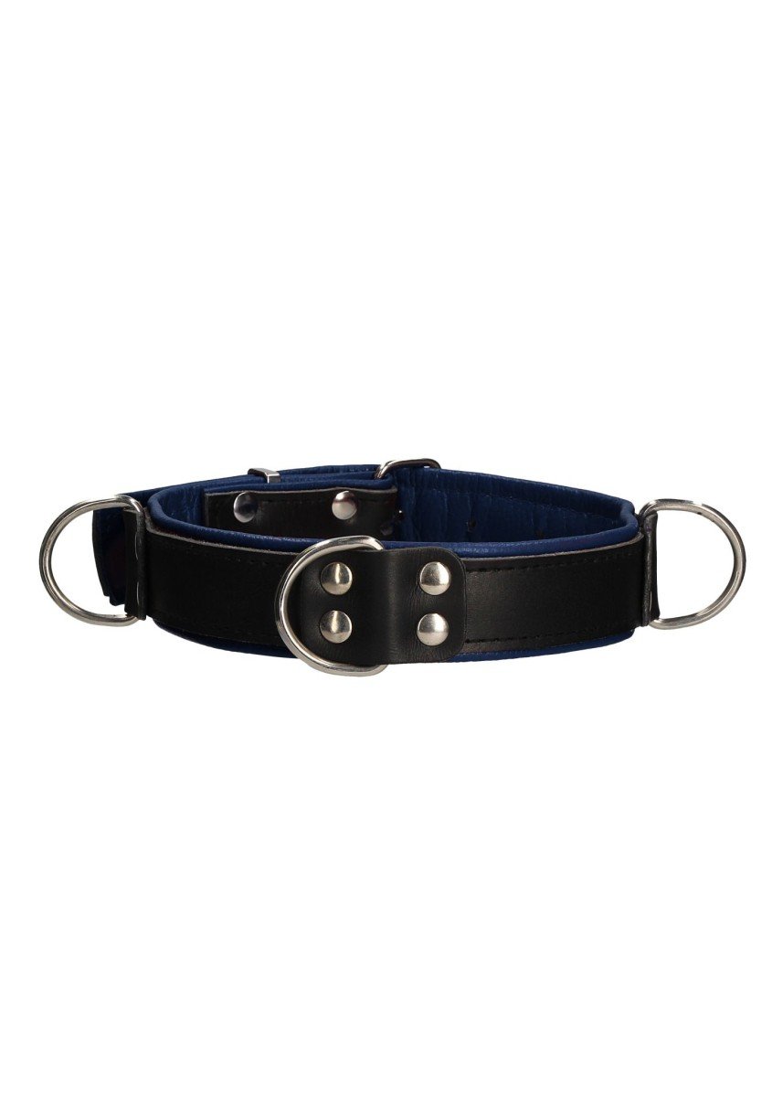 Ouch! Deluxe Bondage Collar Blue