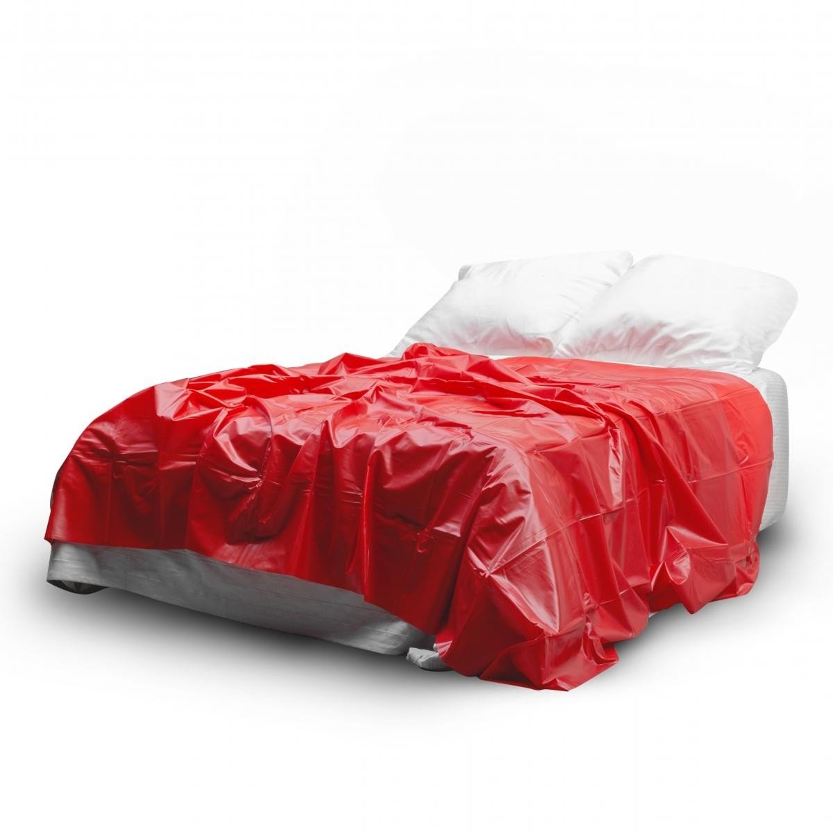 EasyToys Vinyl Sheet Red, vodeodolné vinylové prestieradlo 180 x 200 cm