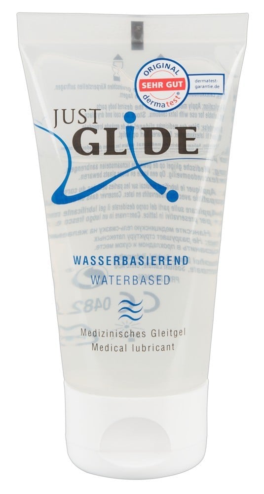 Just Glide Waterbased 50 ml, všestranný lubrikační gel na vodní bázi