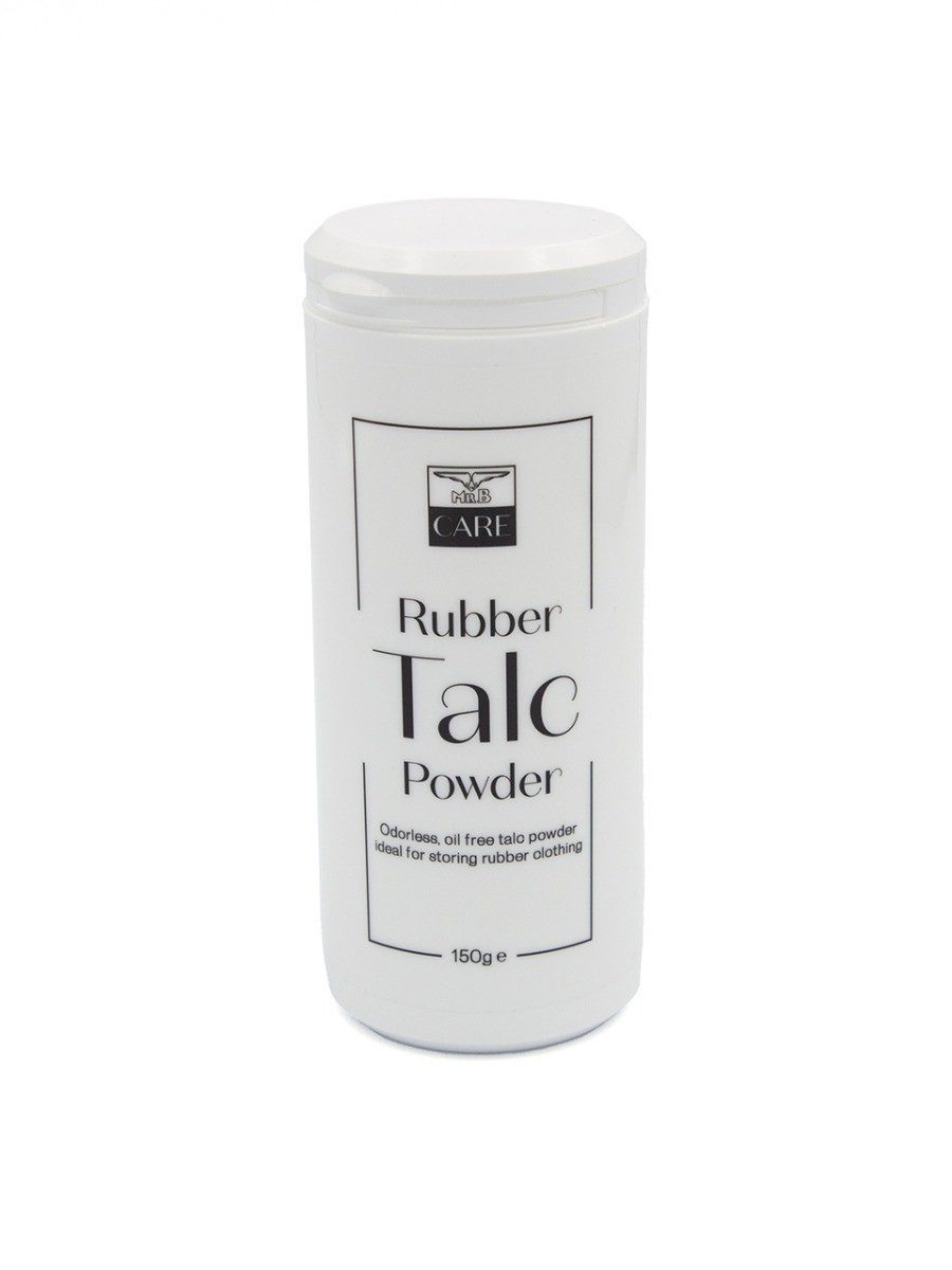 Mister B TALC 150 g, pudr pro snadné oblékání gumy a latexu