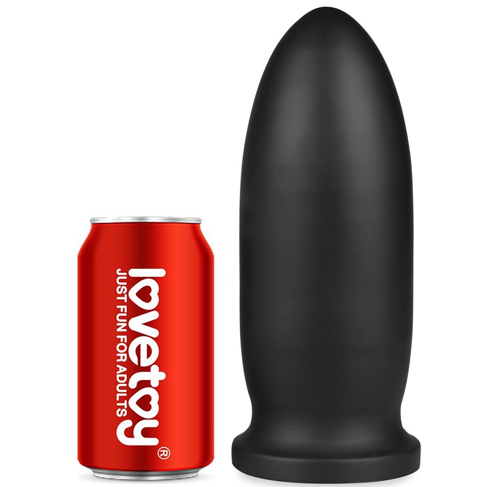 Lovetoy Legendary King-Sized Anal Bomber 9″, černý anální kolík 21,5 x 5,5–8 cm